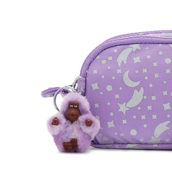 Kipling Gitroy Printed Pencil Case Väska Metal | SE 1086RV